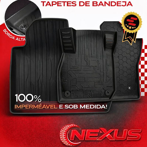 Tapete automotivo premium aplicado no carro